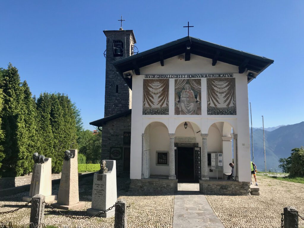 het kapelletje bovenop Madonna del Ghisallo. 