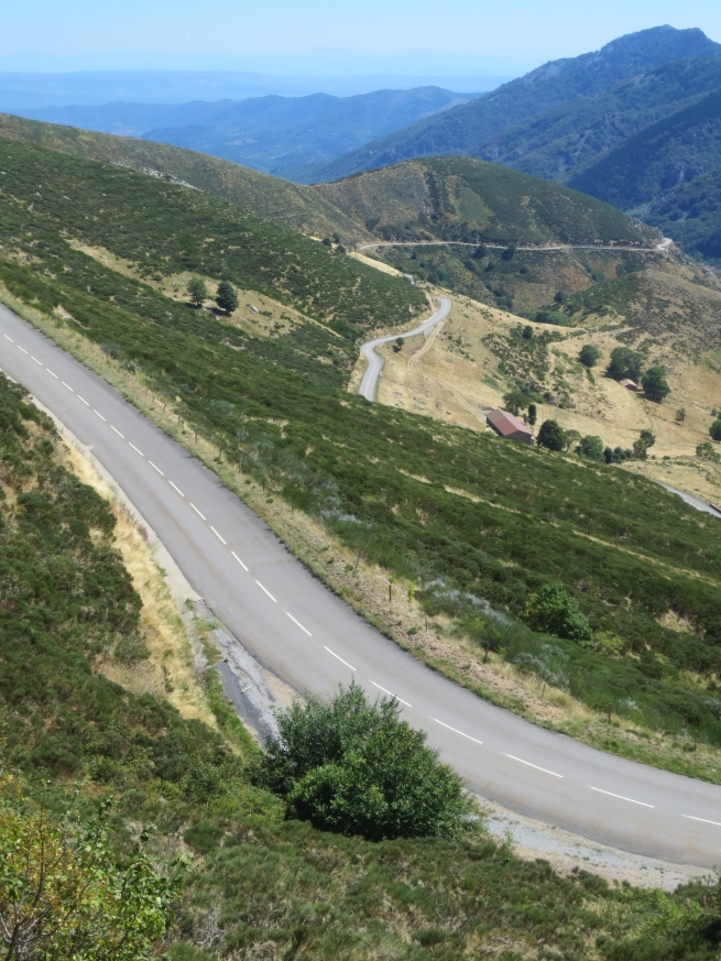 prachtige route om te fietsen in de ardèche