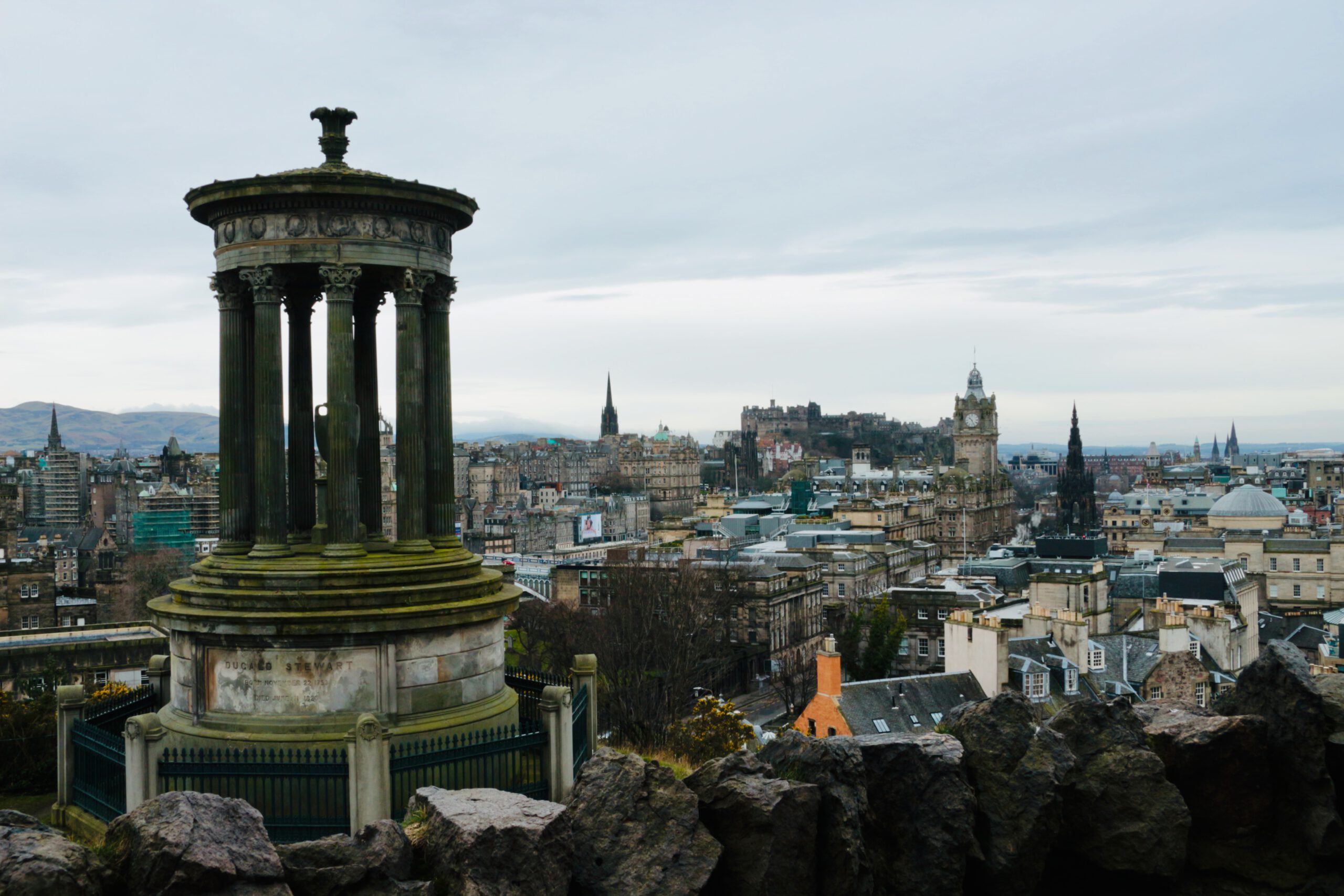 Edinburgh zicht op de stad