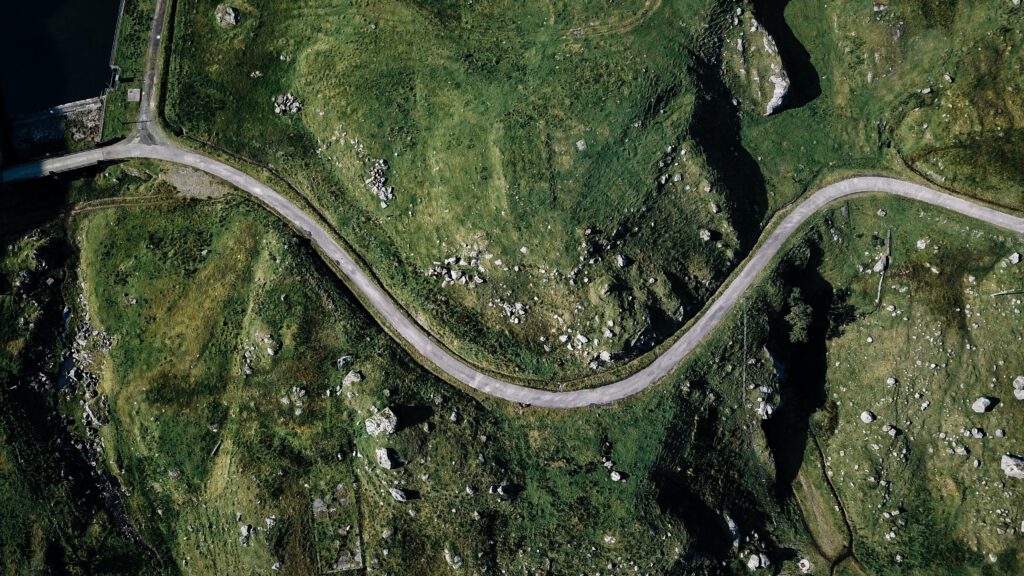 Bovenaanzicht van Loch Lomond