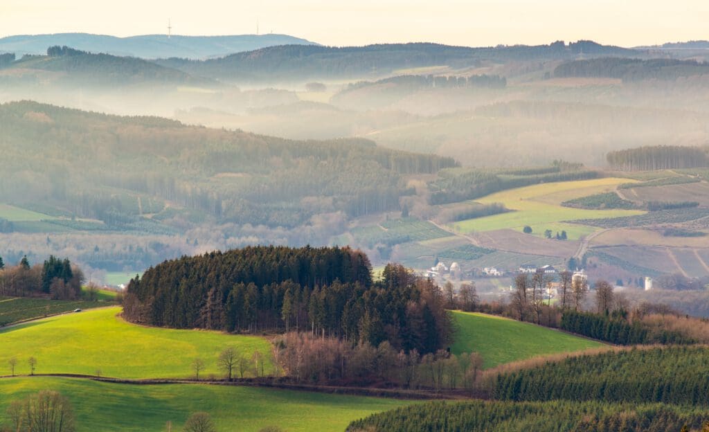 uitzicht over sauerland