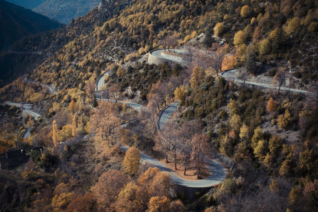 Col de Turini om te fiets in Frankrijk