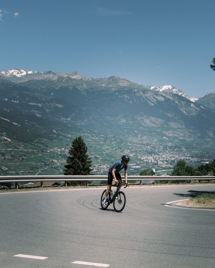Crans-Montana = Fietsen, sander kolsloot