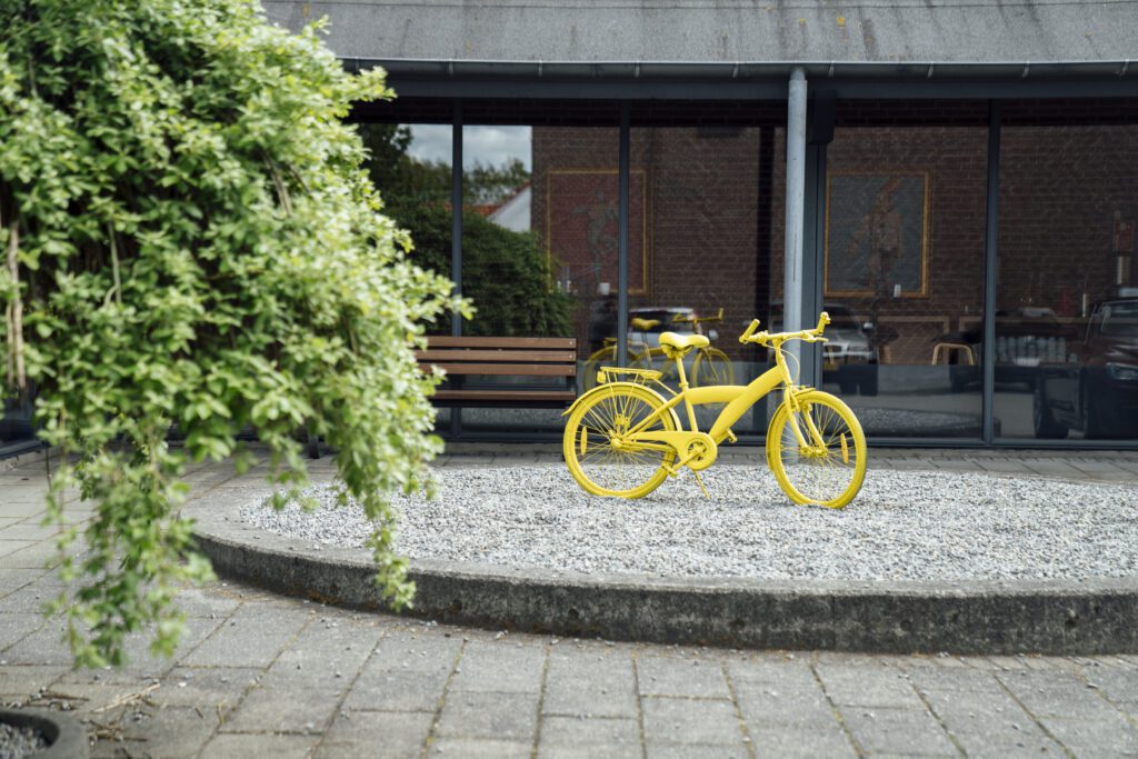 Gele fiets, sonderborg, fietsjournalist, finish, tour de france, denmark, fietsen, denemarken, cycling, cycle, wielre
