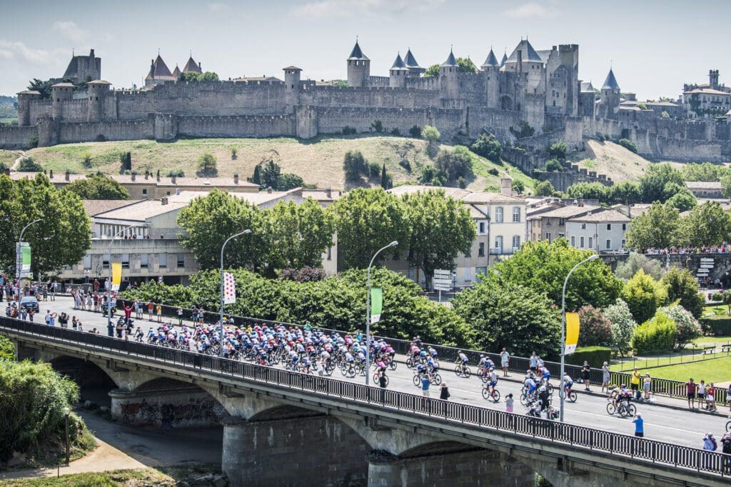 carcassonne, fietsen in frankrijk, fietsen in zuid-frankrijk, fietsen in de pyreneeen, tour de france, le tour, de tour, tdf2022, ASO