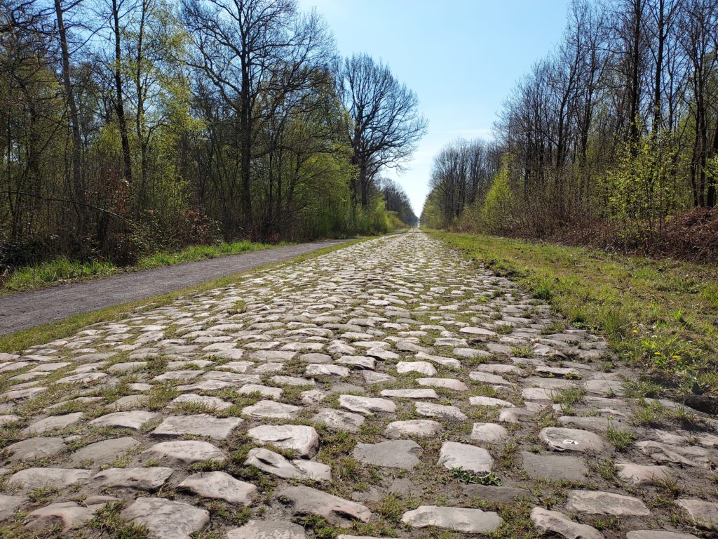 fietsen in frankrijk, fietsen in noord-frankrijk, frankrijk, arenberg, kasseien, parijs-roubaix, paris-roubaix, trouee d'arenberg, bos van wallers