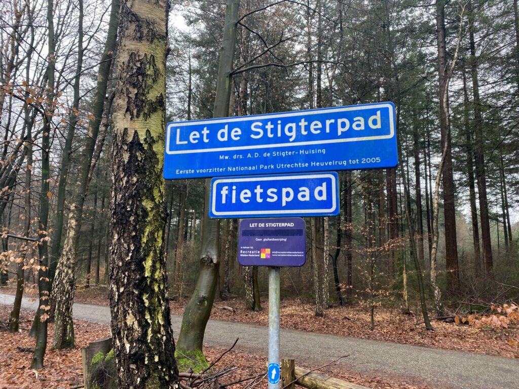 gravelpad, let de stigterpad