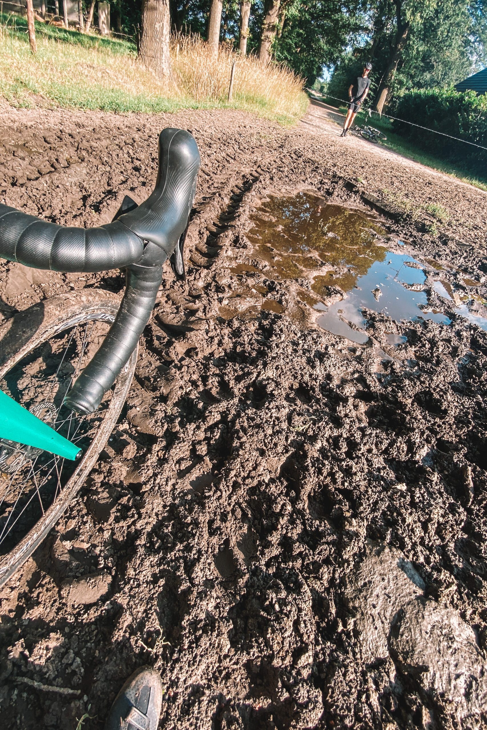 gravel in de modder, gravelbike, modder, gravelmodder, gravel brabant
