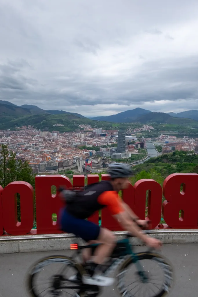 fietsen in Baskenland, Baskenland fietsroute, Bilbao, uitzicht