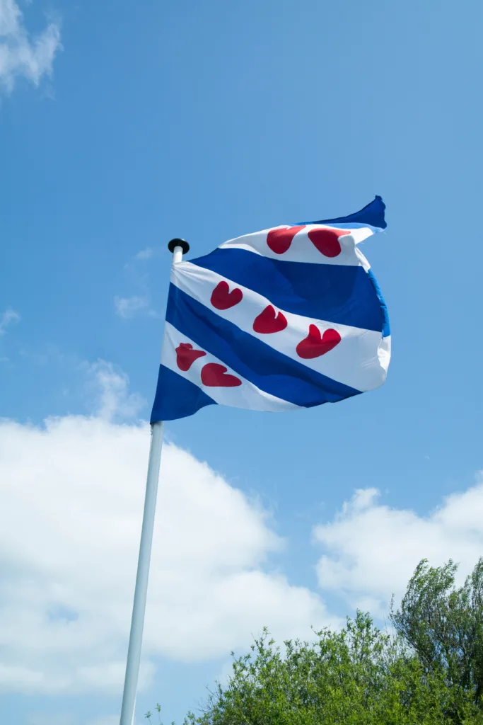 Friese vlag, friesland, fietsen in Friesland