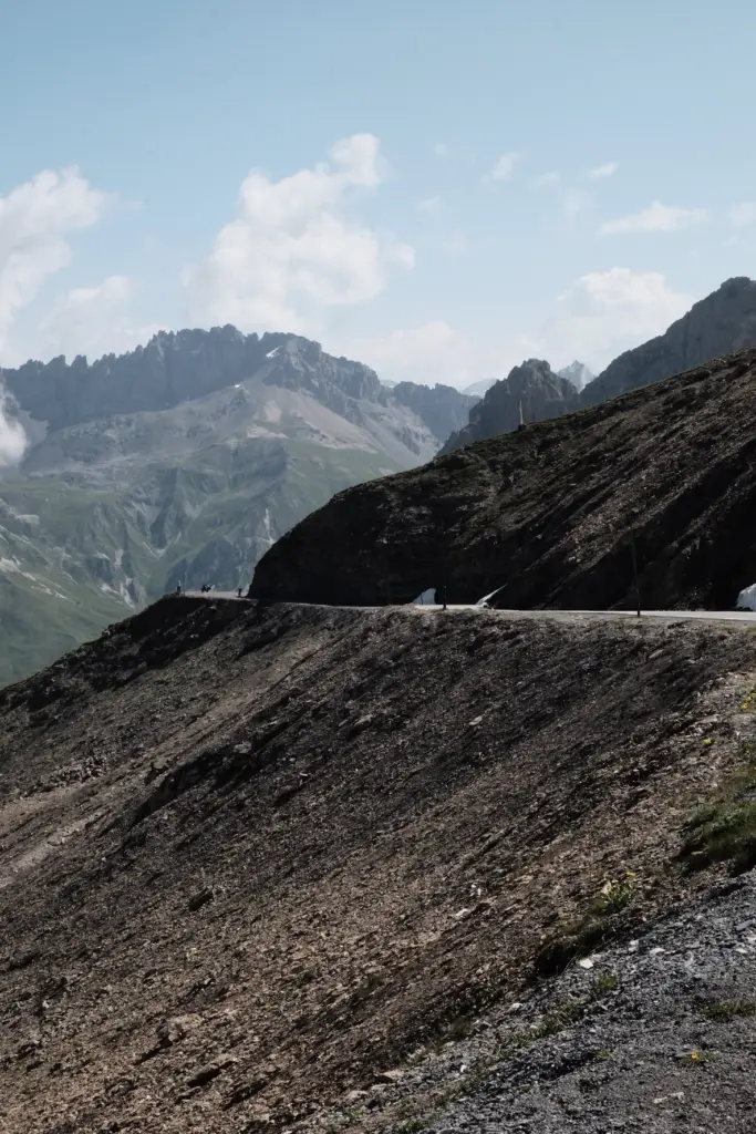 beklimming van de galibier, wielrennen in de Franse Alpen